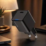МЗП ColorWay GaN Mini 25W PD Port PPS USB-C black (CW-CHS052PD-BK) — фото 1