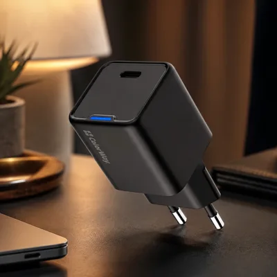МЗП ColorWay GaN Mini 25W PD Port PPS USB-C black (CW-CHS052PD-BK)