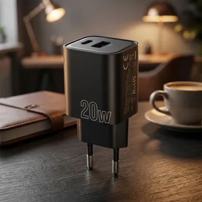 МЗП Proove Silicone Power Plus 20W (Type-C + USB) чорний