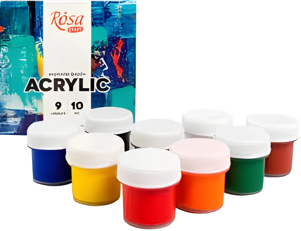 Набір акрилових фарб COLOR 9x10мл ROSA START