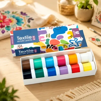 Набір акрилових фарб для розпису тканин Colors 12x10мл Arteo