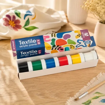 Набір акрилових фарб для розпису тканин Colors 6x10мл Arteo