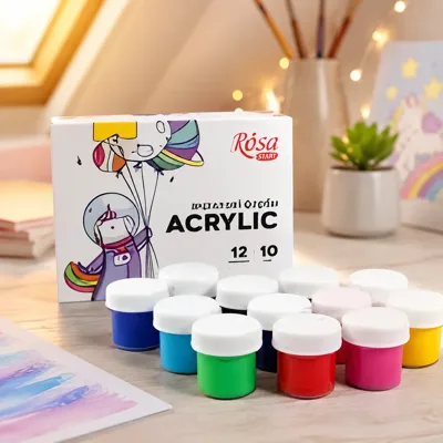 Набір акрилових фарб Space Unicorn 12x10мл ROSA START