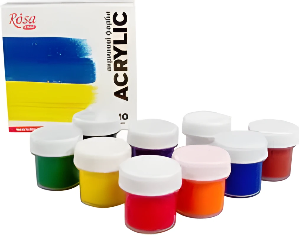 Набір акрилових фарб Ukraine 9x10мл ROSA START