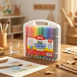 Набір акварельних маркерів M&G 12 кольорів Easy Washable — фото 1