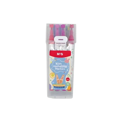 Набір акварельних маркерів M&G Easy Washable 12 кольорів APMT3411
