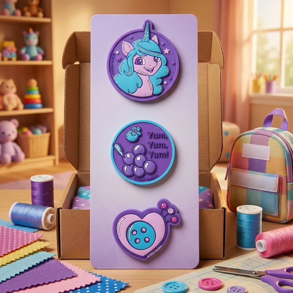 Набір бейджів на липучці "My Little Pony" 3 штуки Kite