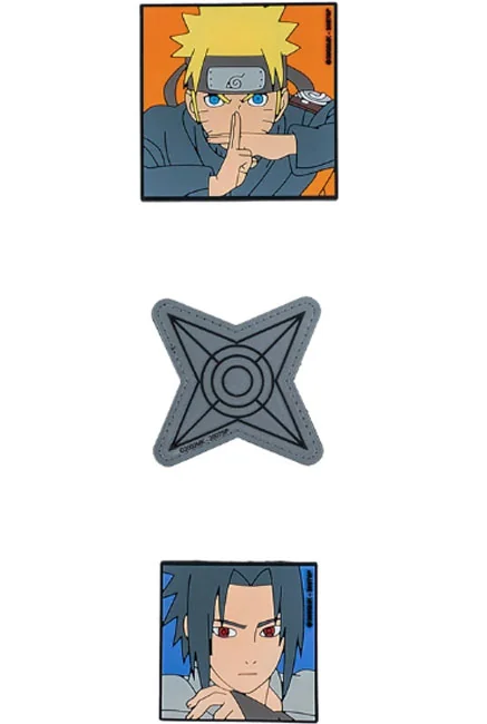 Набір бейджів на липучці "Naruto" 3 штуки Kite