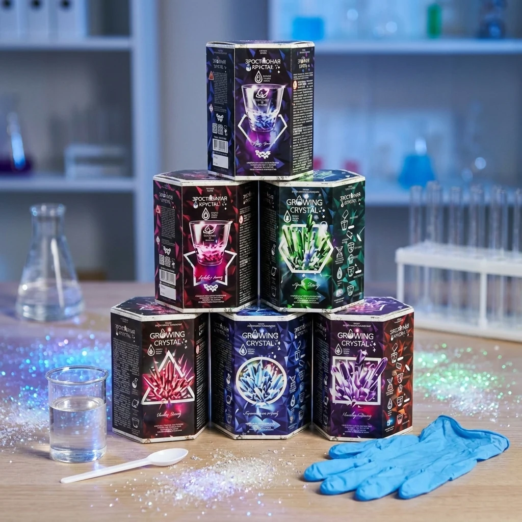 Набір для досліджень "Growing Crystal" з кристалами
