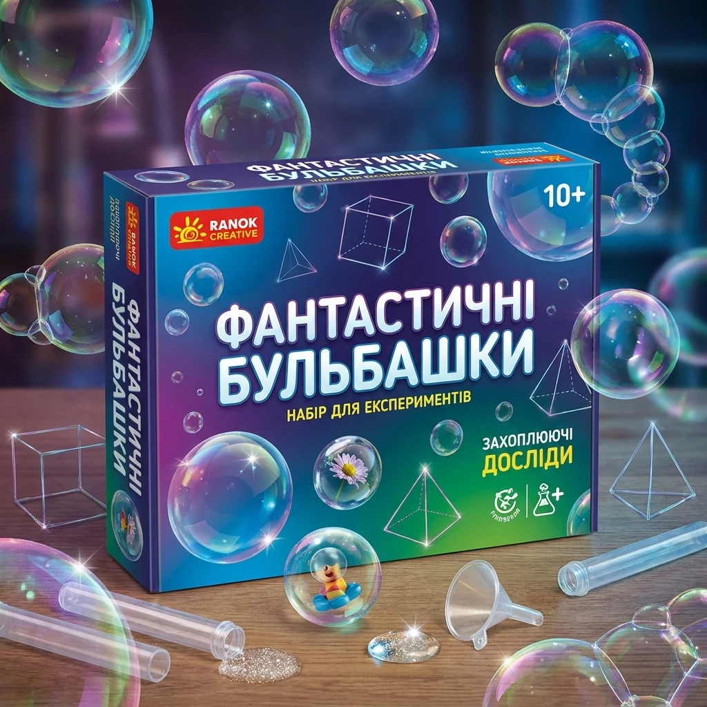 Набір для експериментів.Фантастичні бульбашки. 10+ Ранок