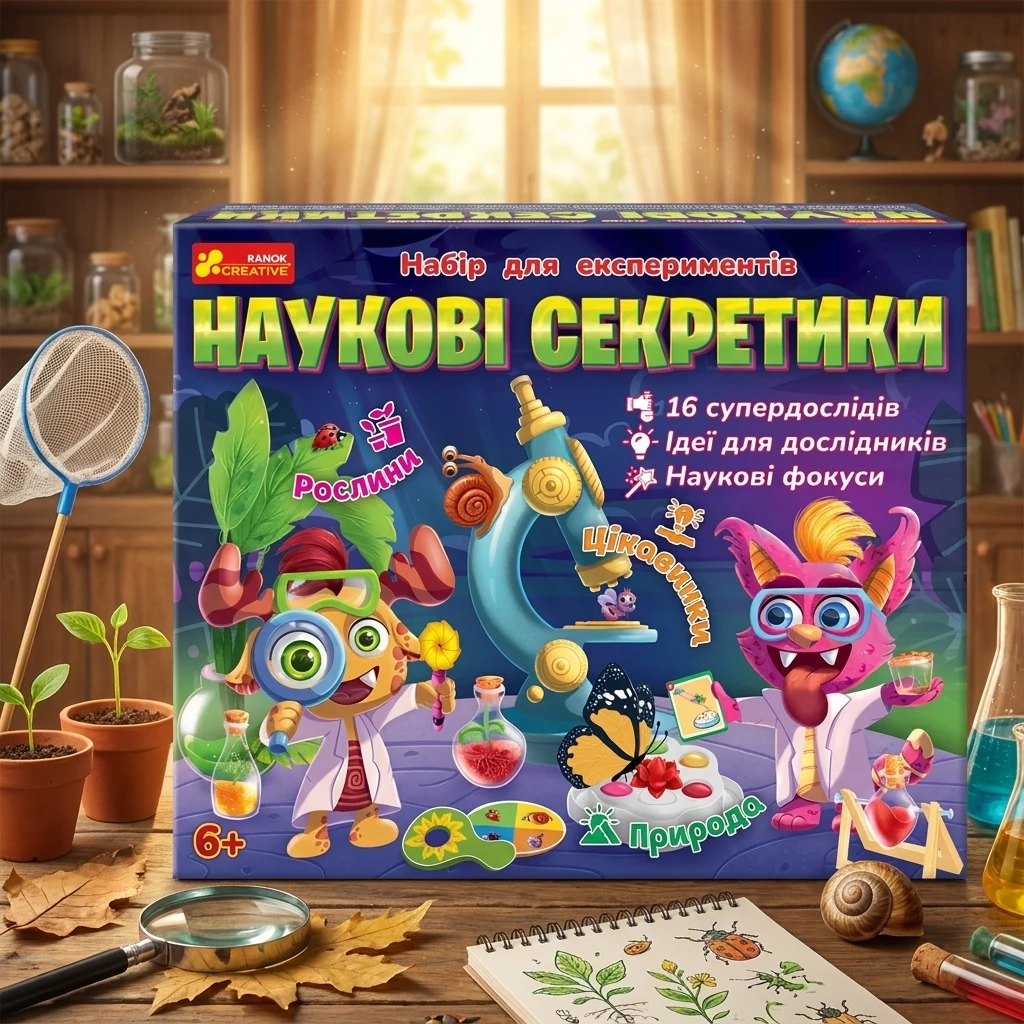 Набір для експериментів.Наукові секретики. 8+ Ранок