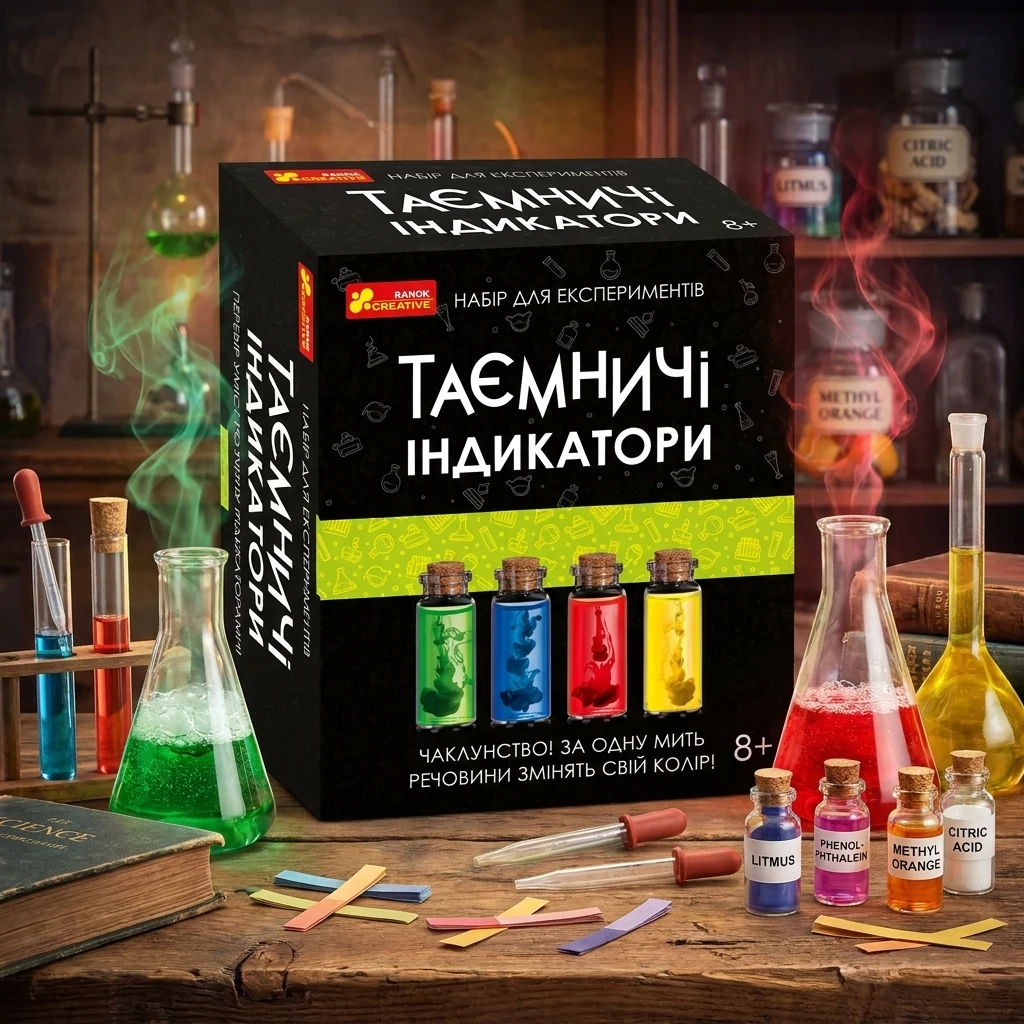 Набір для експериментів.Таємничі індікатори. 8+ Ранок