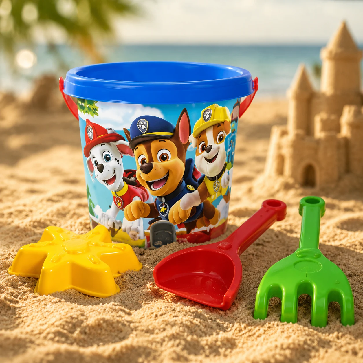 Набір для піску щенячий патруль Paw Patrol 4 елемента ПЛАСТ 81157 — 