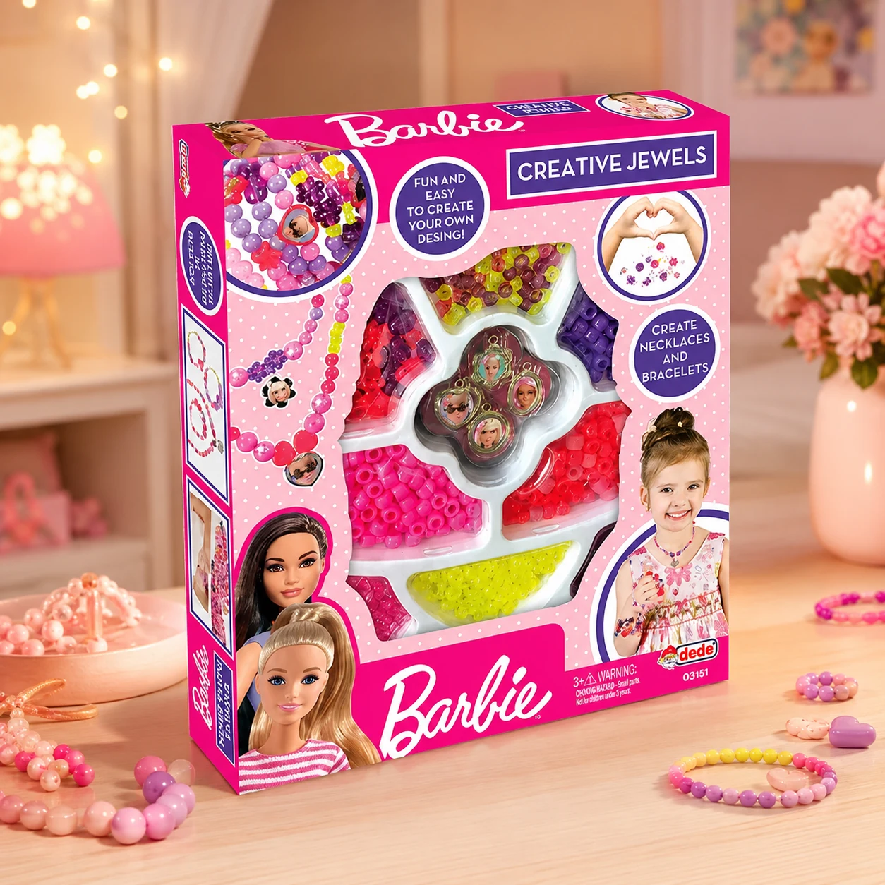 Набір для прикрас квадратна коробка Barbie 245*290*50 мм Dede — 