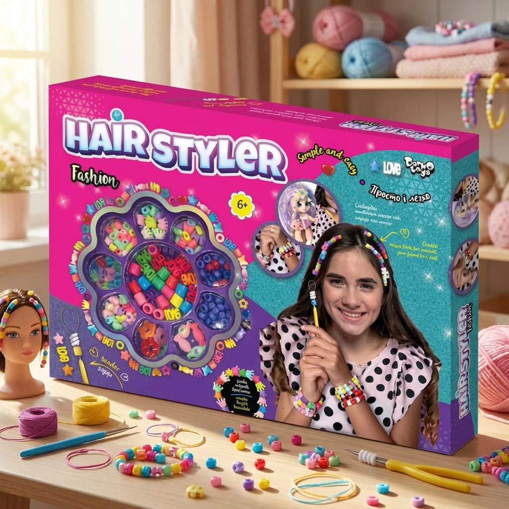 Набір для творчості "Намистини для волосся "Hair Styler. Fashion"