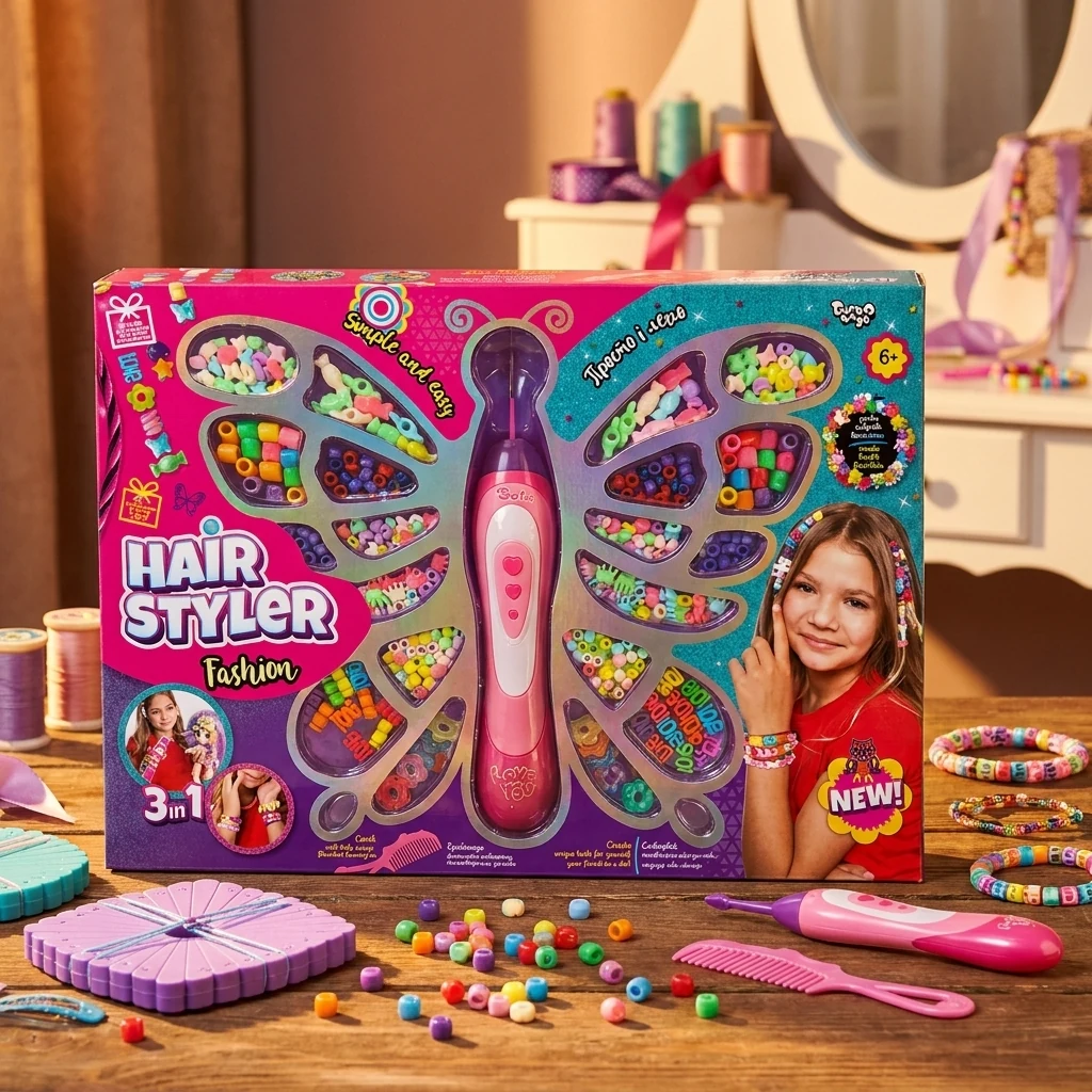 Набір для творчості "Намистини для волосся "Hair Styler. Fashion" MAXI