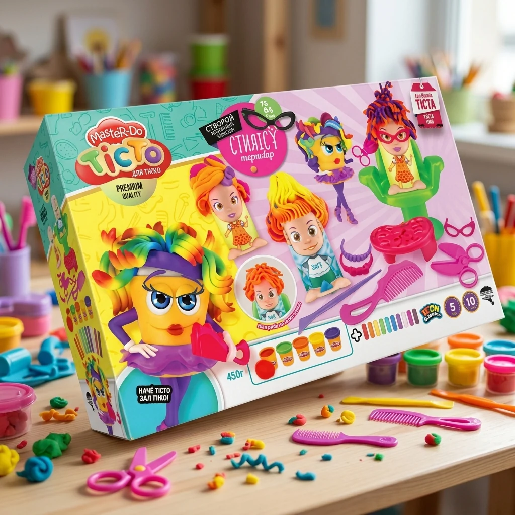 Набір для творчості пластилін "Master Do/Стиліст-перукар" Danko toys