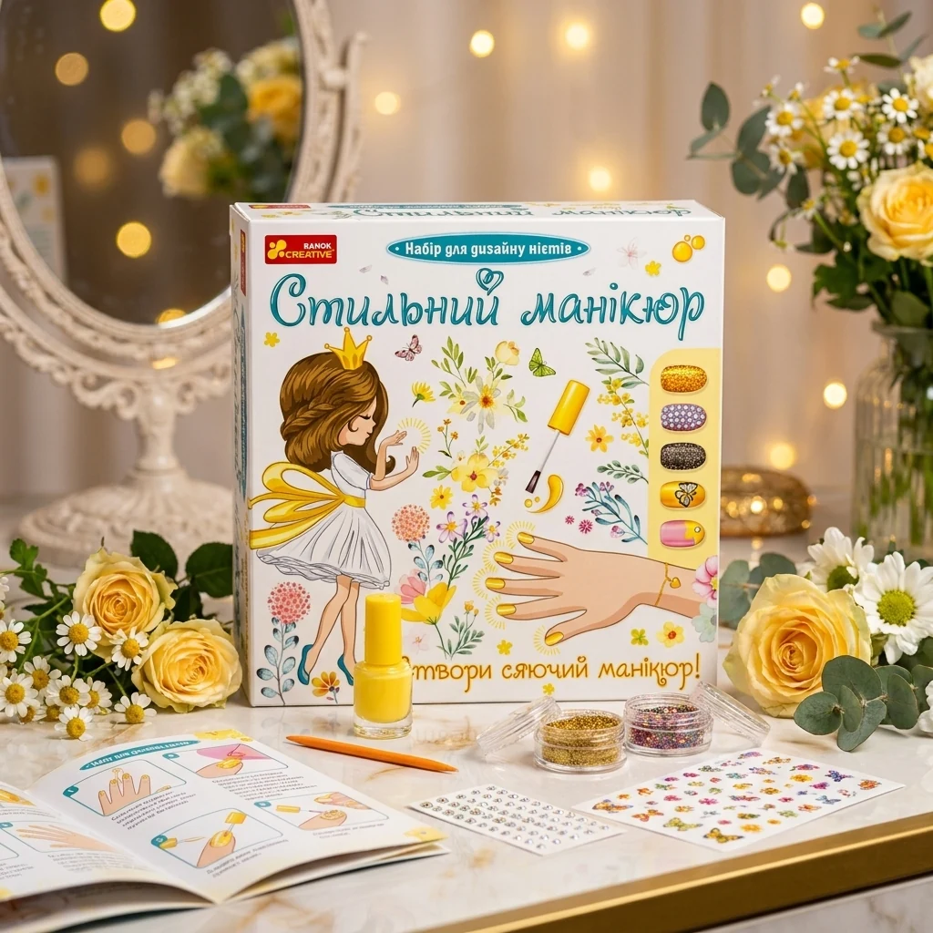 Набір для творчості. Стильний манікюр (жовтий). 8+ Ранок