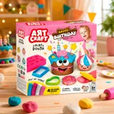 Набір для творчості з тіста Торт Art Craft 200 г 220*220*60 мм Dede — фото 1