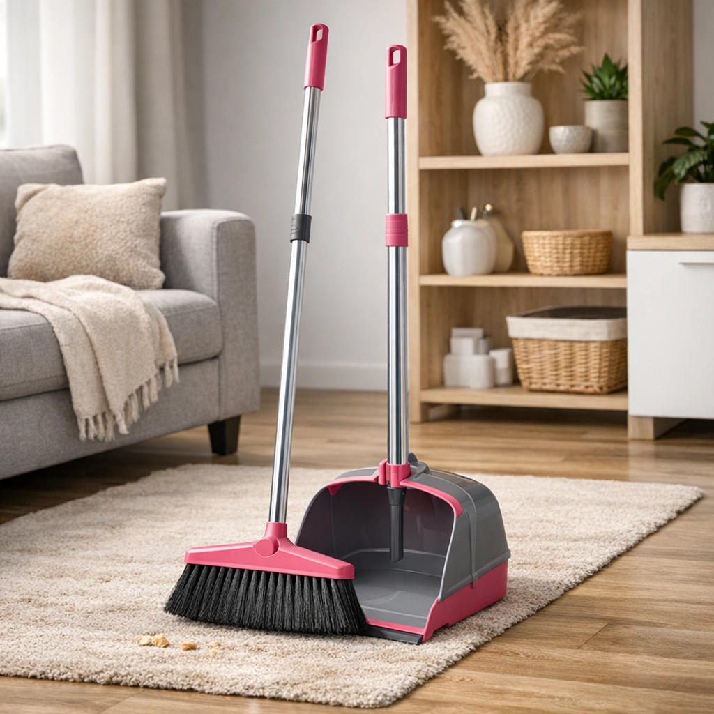 Набір для прибирання совок та щітка з довгою ручкою York