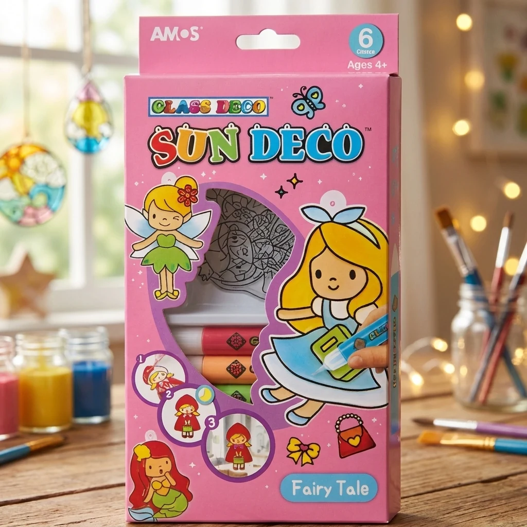 Набір вітража Sun Deco Казка Amos 6 кольорів — Хобі та декор