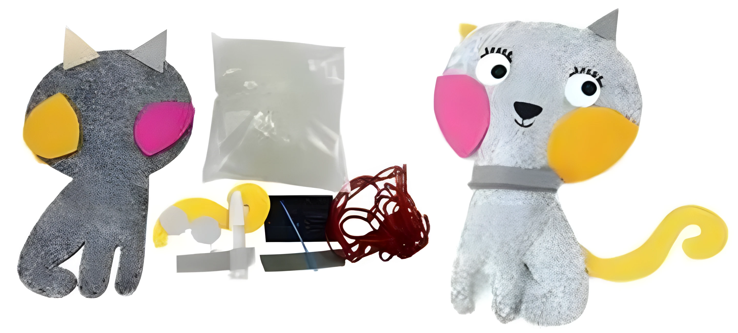 Набір для творчості Зший Котика з фетру 23см — Хобі та декор