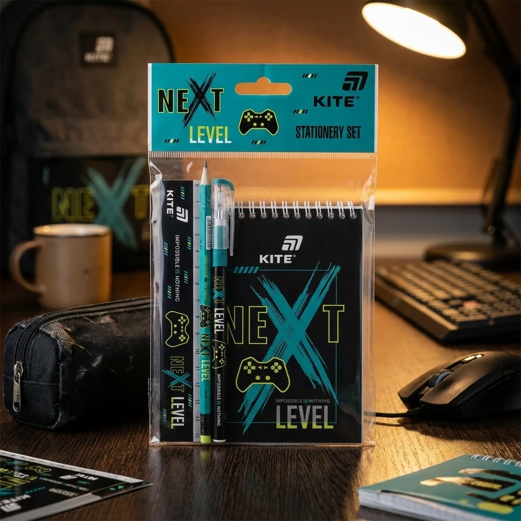 Набір дитячий канцелярський "Next Level" Kite