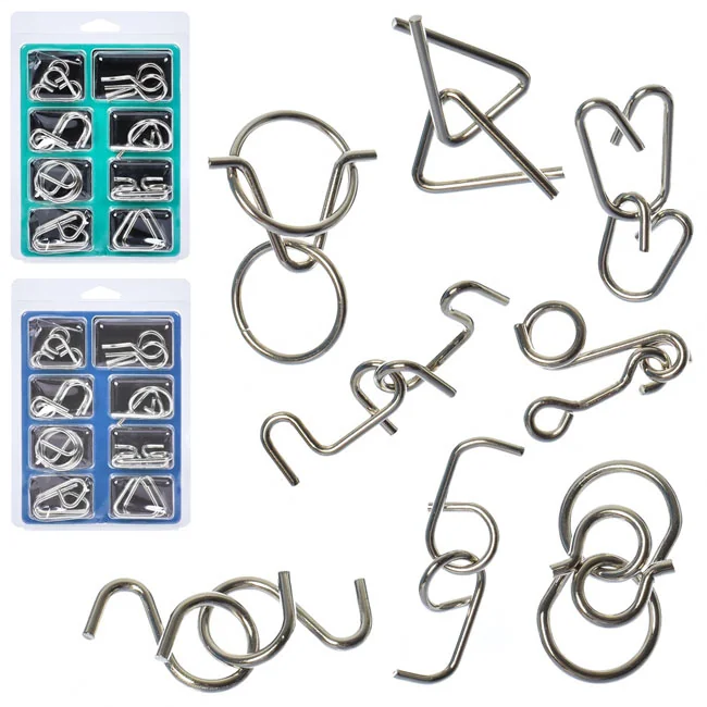 Набір головоломок 8 шт. "Metal Puzzles"