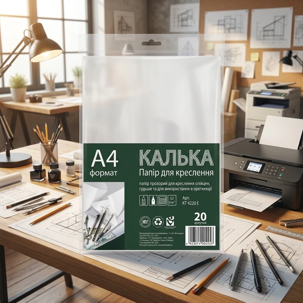 Набір кальки А4 20 аркушів