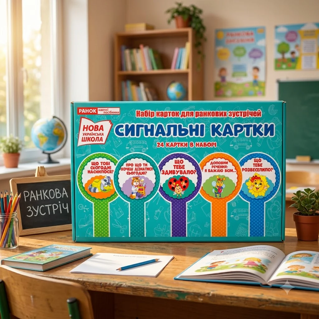 Набір карток для ранкових зустрічей. Сигнальні картки
