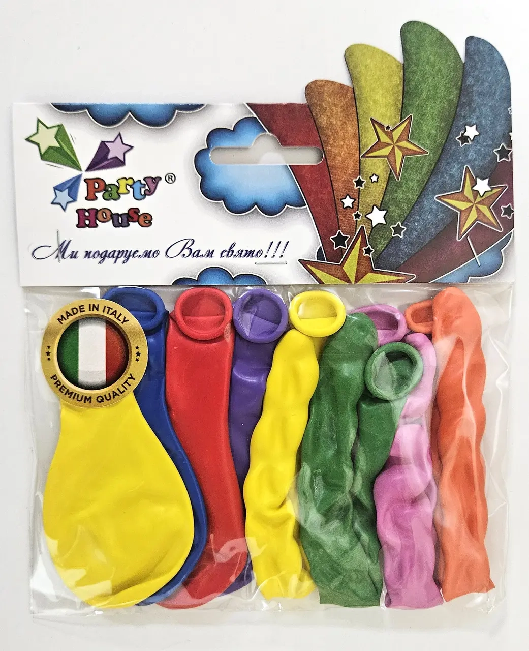 Набір кульки 7 дюймів пастель, спіраль, 8 шт — фото 2