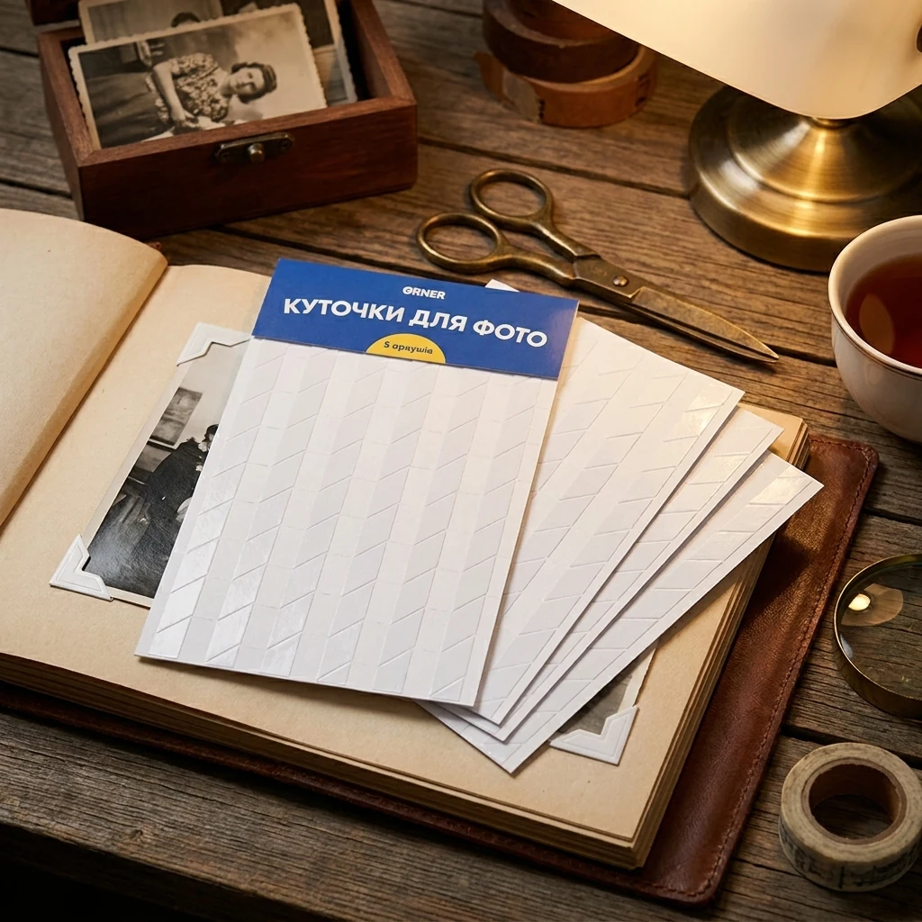 Набір куточків для 125 фото 5 аркушів