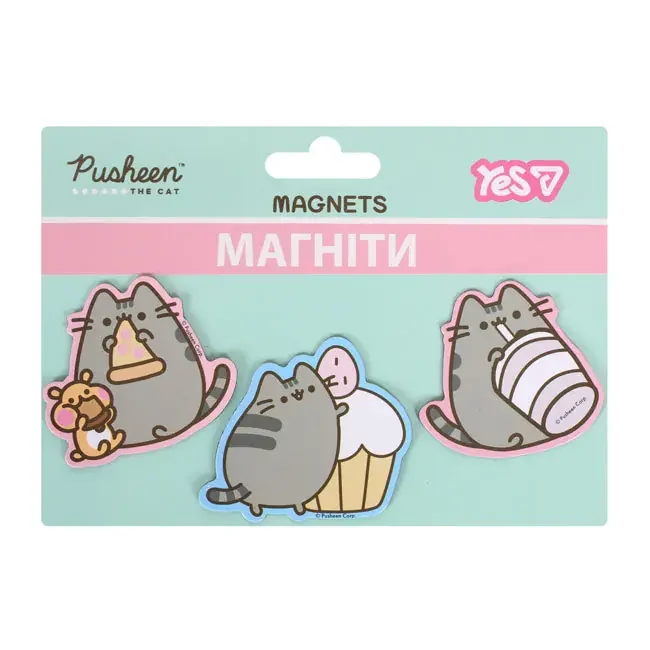 Набір магнітів 3 шт Yes Pusheen