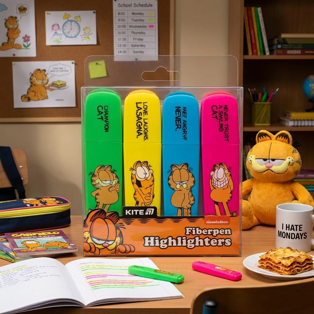 Набір маркерів 4 штуки, "Garfield" Kite
