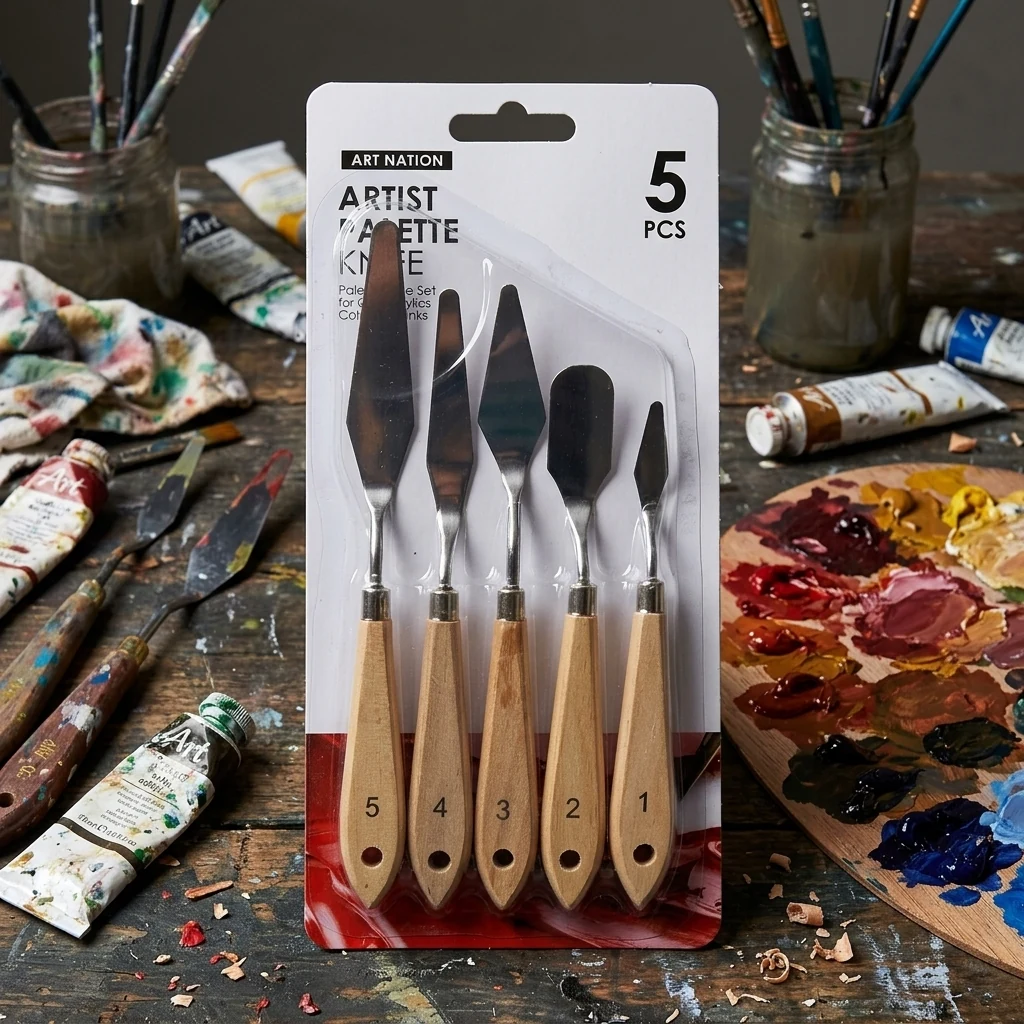 Набір мастихінів, 5 штук, Art Nation