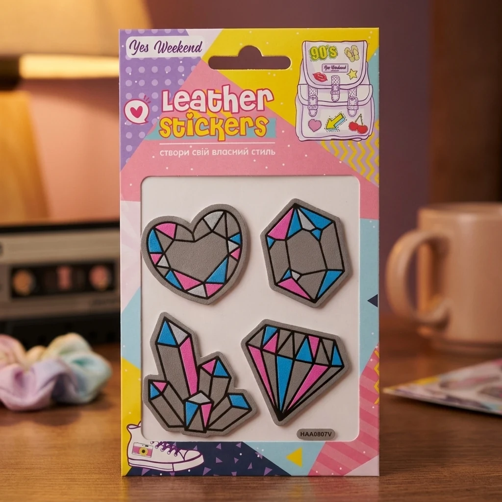 Набір наклейок YES Leather stikers Crystals 531630