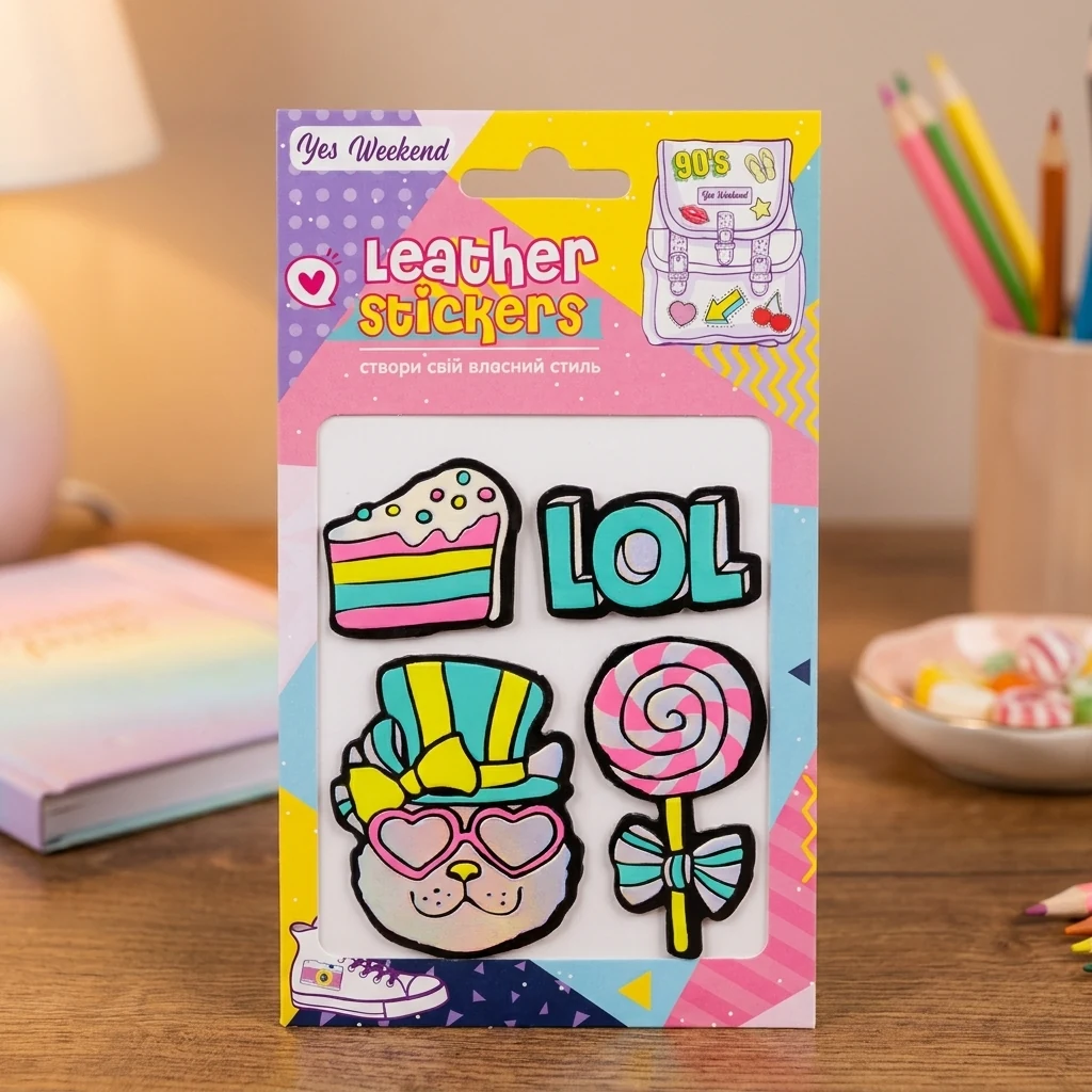 Набір наклейок YES Leather stikers Sweets 531622