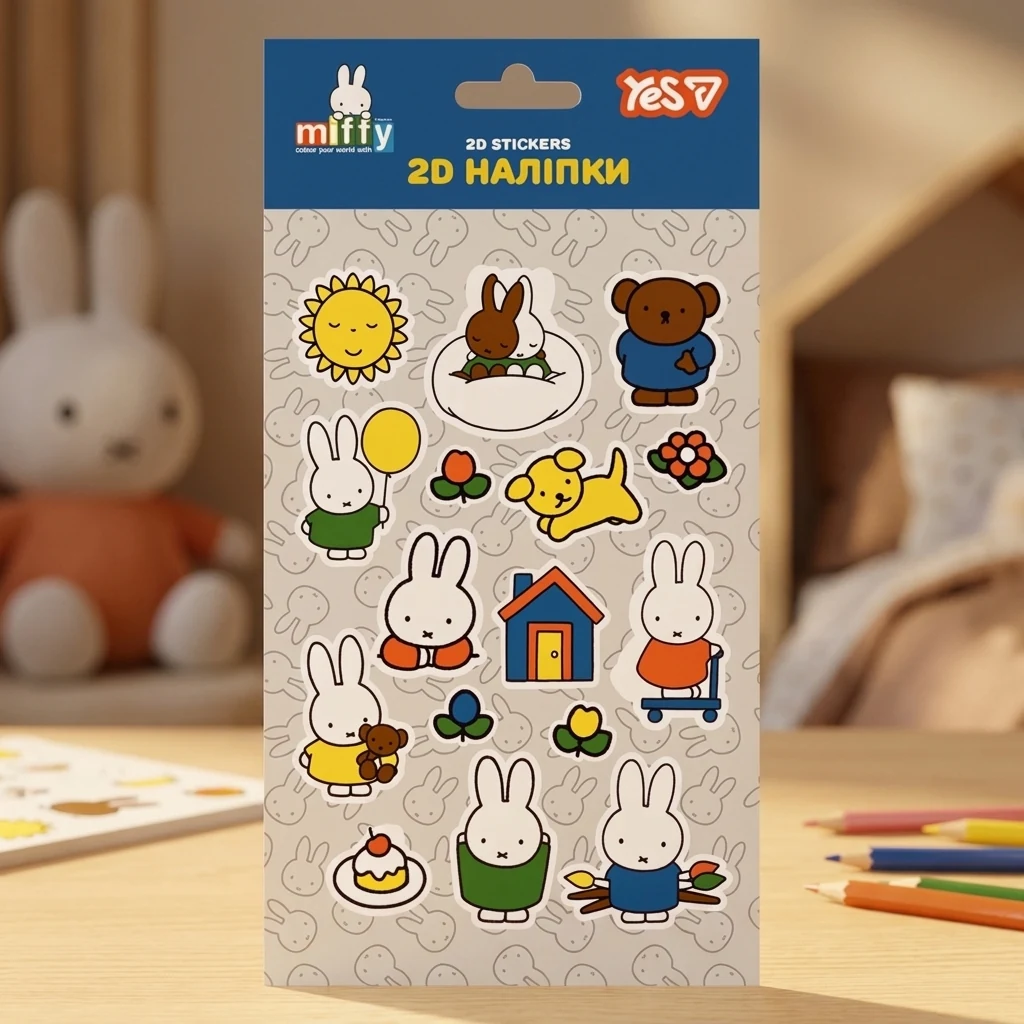 Набір наліпок 2D Yes Miffy 708538