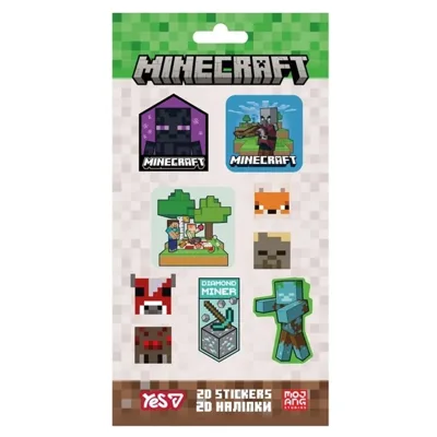 Набір наліпок 2D Yes Minecraft Characters 708531
