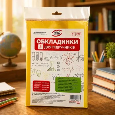 Набір обкладинок 2515 для підручників Офіс Центр 8 клас 200мкм 104508-OC