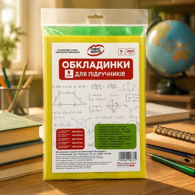 Набір обкладинок 2515 для підручників Офіс Центр 9 клас 200мкм 104509-OC