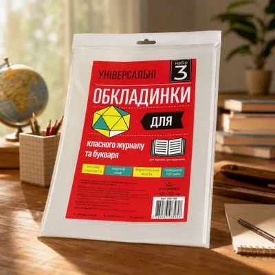Набір обкладинок універсальних для підручників 1-11 клас h 250 Всі по 3 420х250 мм 150 мкм