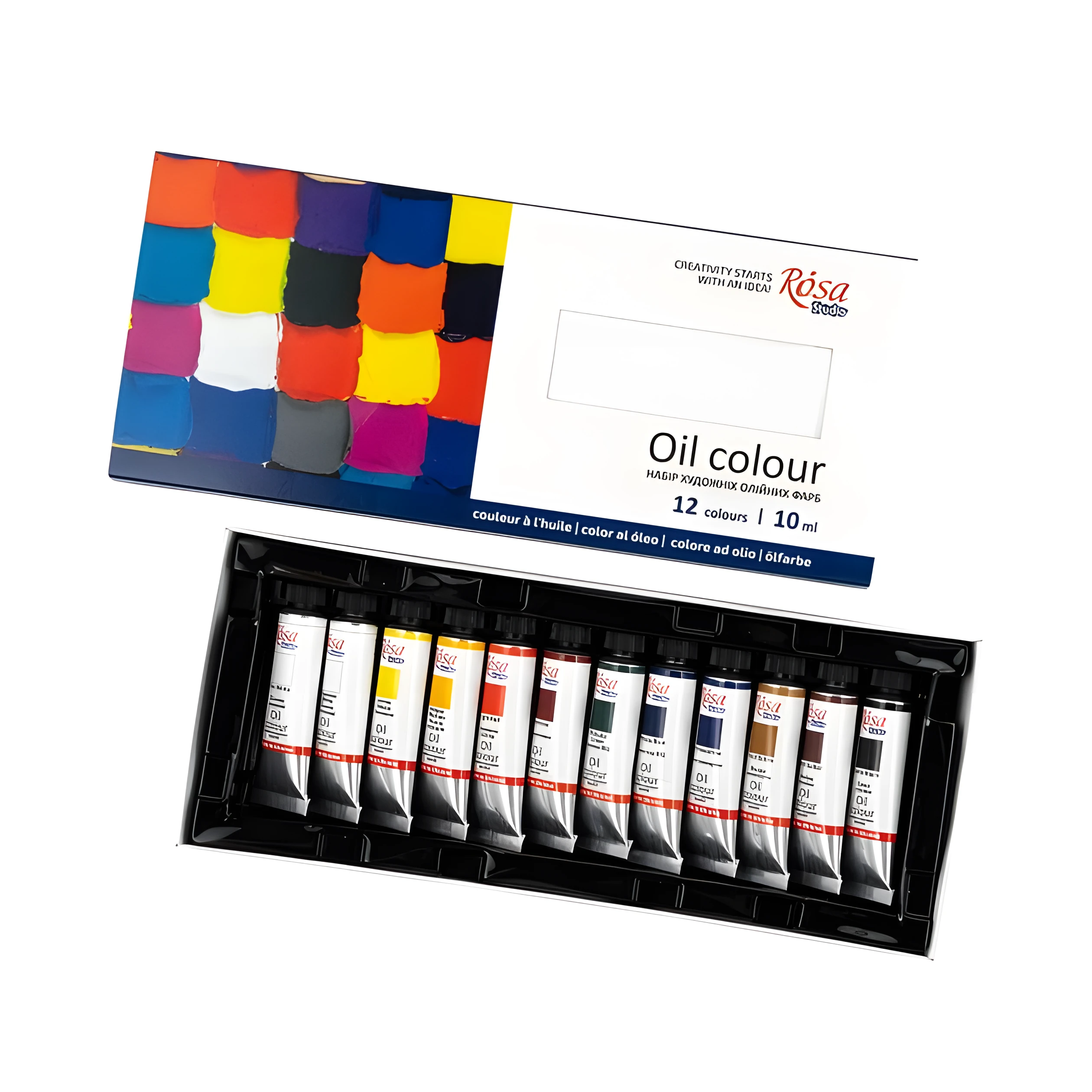 Набір олійних фарб ROSA Studio 12х10мл — Живопис
