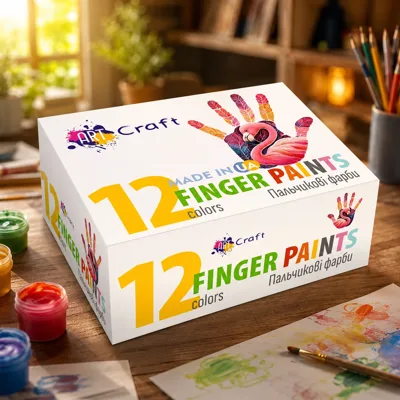 Набір пальчикових фарб ART Craft 12 шт по 20 мл 5025-AC