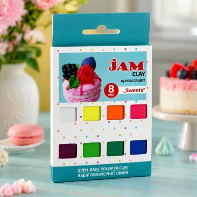 Набір пластики “Sweets“, 8х20г, Jam Clay