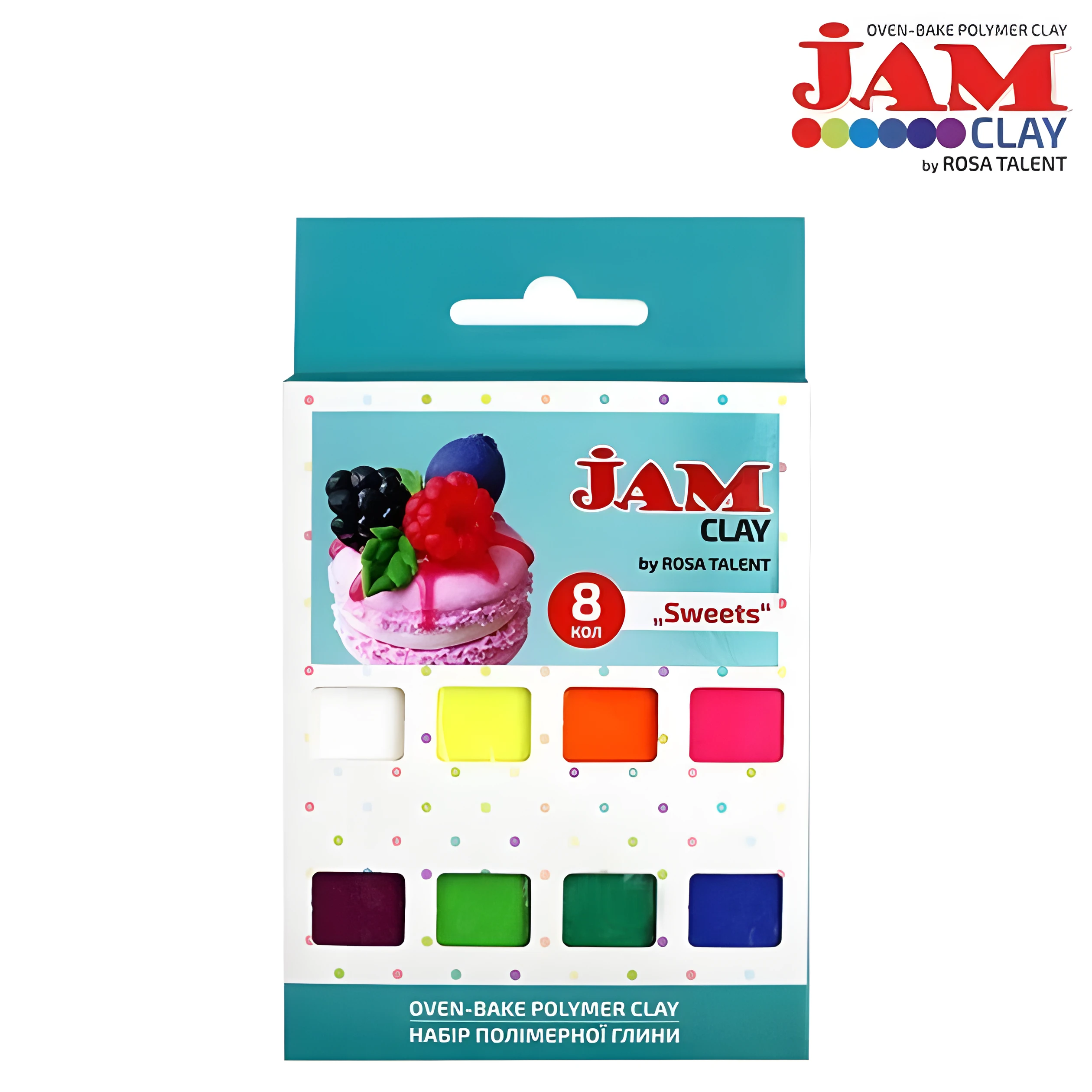 Набір пластики Jam Clay 8х20г — Скульптура та ліплення