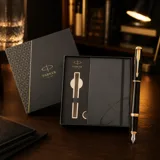 Подарунковий набір Parker Urban Muted Black GT з блокнотом — фото 1