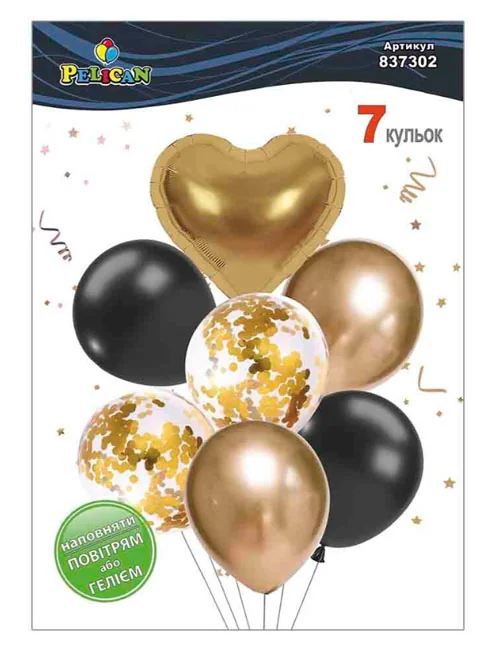 Набір повітряних кульок 7 штук "Happy birthday"