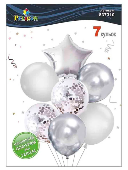 Набір повітряних кульок 7 штук "Happy birthday"