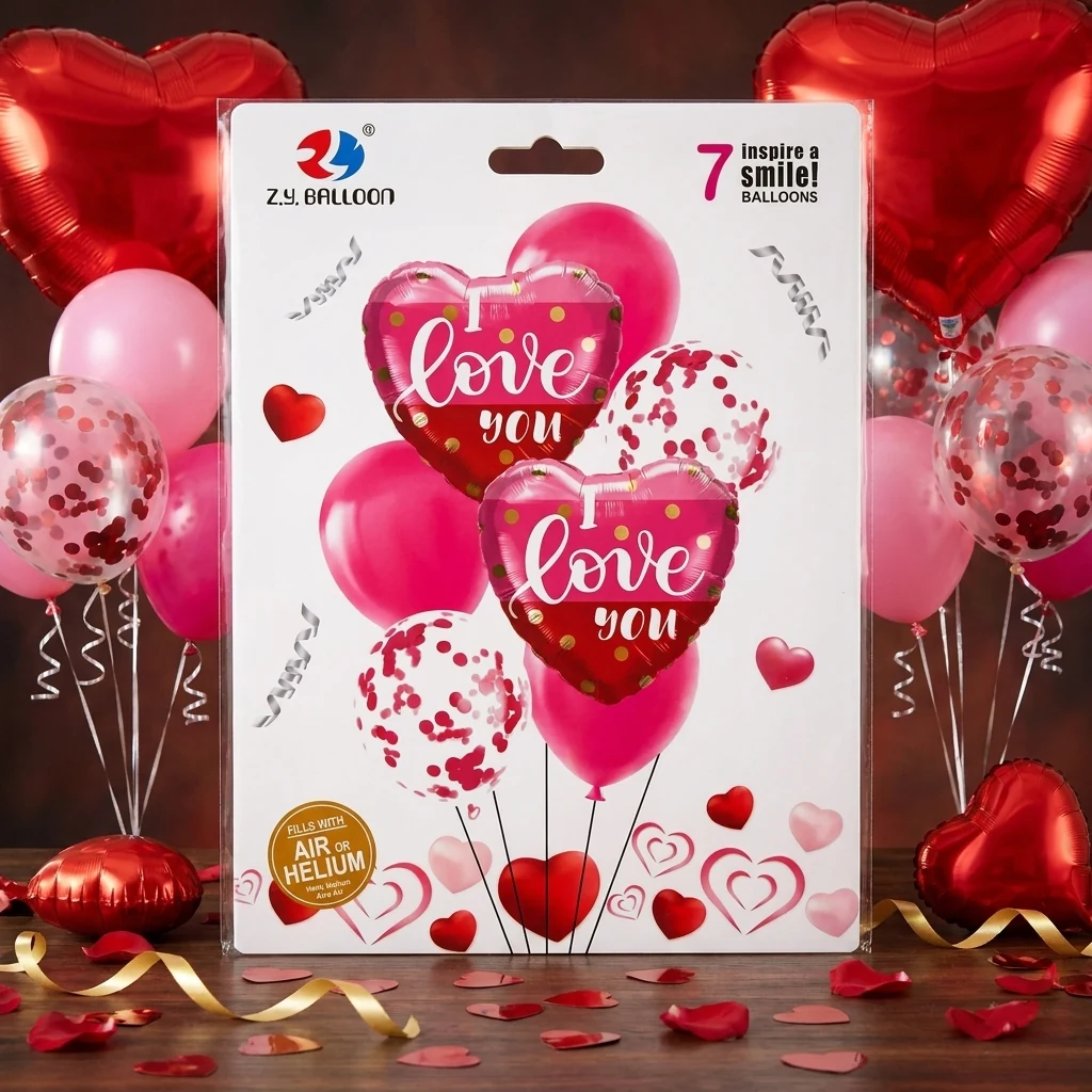 Набір повітряних кульок 7 штук "Love"